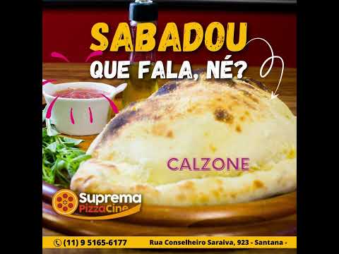 sabadou que fala né?! vamos de calzone da suprema pizza cine Rua Conselheiro Saraiva, 923 – Santana