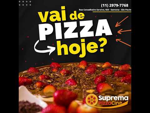 Vai de Pizza Hoje peça a sua na Suprema Pizza Cine (11) 2979-7768 Pizzaria Temática de Cinema