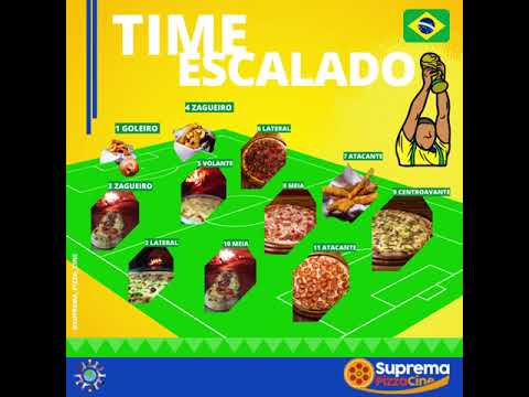 Time Suprema está Escalado e Você Qual seu Time ? Chama no ZAP (11) 9 5165-6177 Pizzaria Tradicional