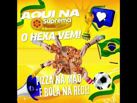 Na Suprema O hexa Vem Pizza na Mão e Bola na Rede Confraternização de Fim de Ano comemore na Suprema