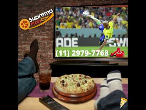 Copa do Mundo é Brasil na Copa e Pizza da Suprema Pizza Cine Chama no ZAP (11) 9 5165-6177 Pizzaria