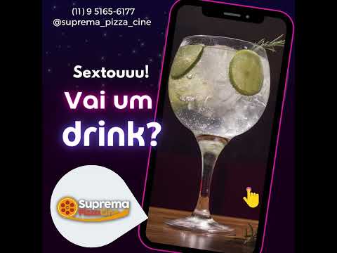 🍹Sextou vamos de Drink? e uma deliciosa Pizza 🍕  #pizzariazonanorte #pizzariazn #supremapizzacine