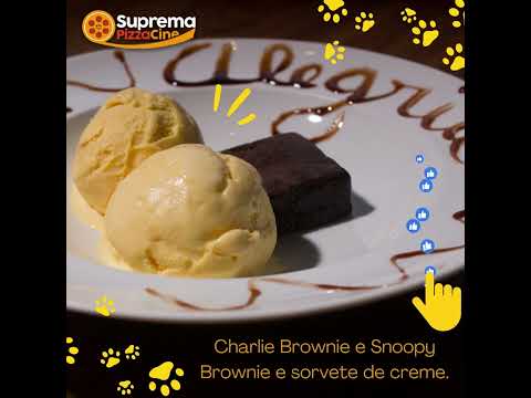 #Alegria nessa Segunda Feira aqui na Suprema Pizza Cine #Charlie #Brownie e #Snoopy