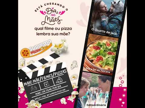 Dicas de filmes para o mês de Maio qual filme ou pizza lembra sua mãe? deixa aqui nos comentários